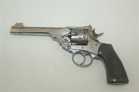 A Webley Mark VI 1916 revolver,